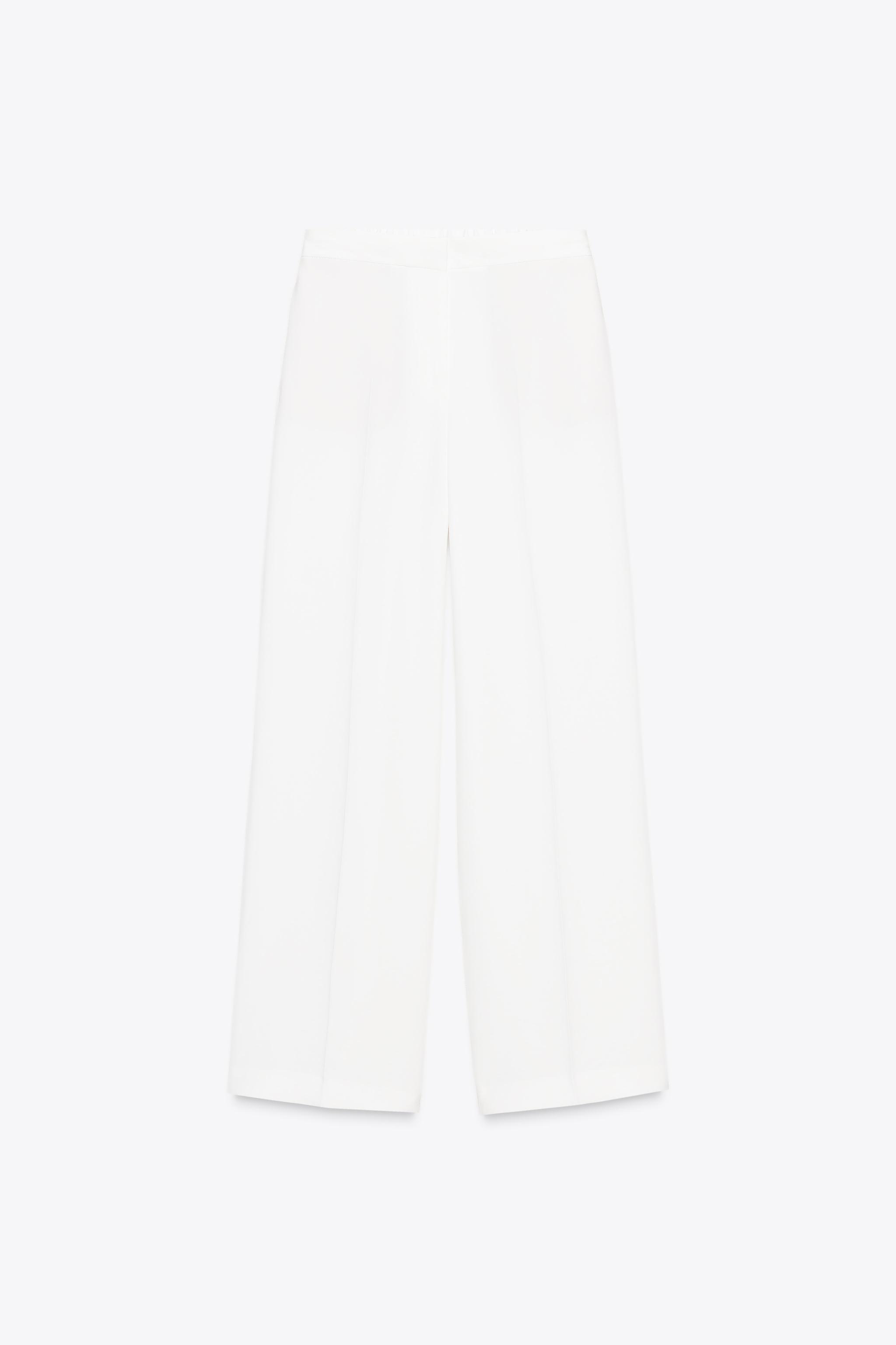 WIDE LEG ELASTIC WAIST PANTS